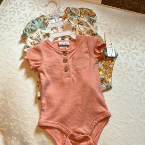 Nicole Miller 3 pack bodysuits 3-6 months